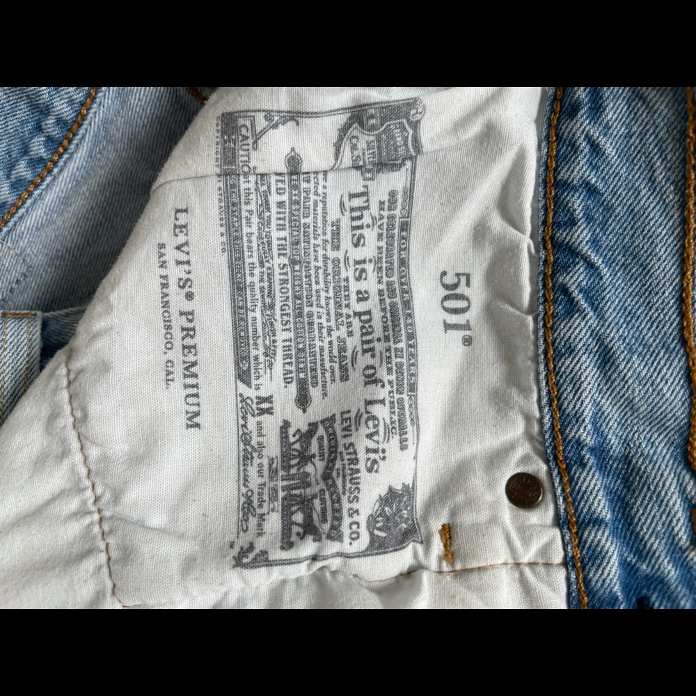 LEVIS 501 HIGH RISE SHORTS - Picture 4 of 4